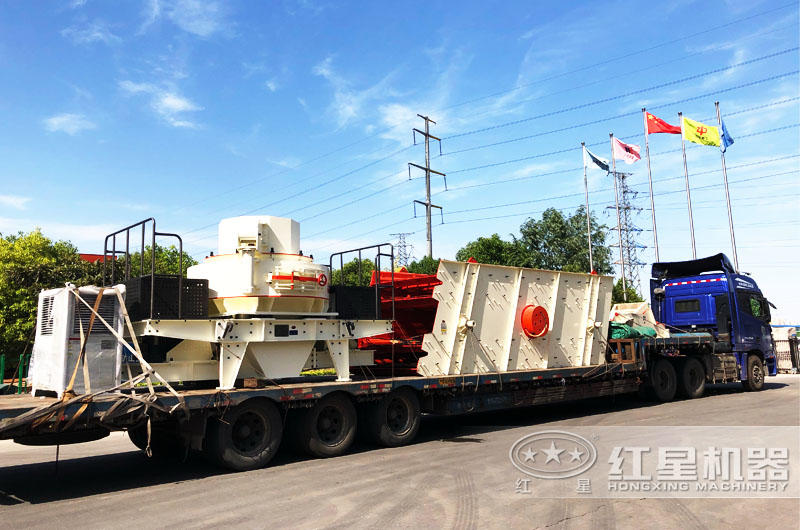 專車運(yùn)輸，提供全套大理石廢料制砂機(jī)設(shè)備